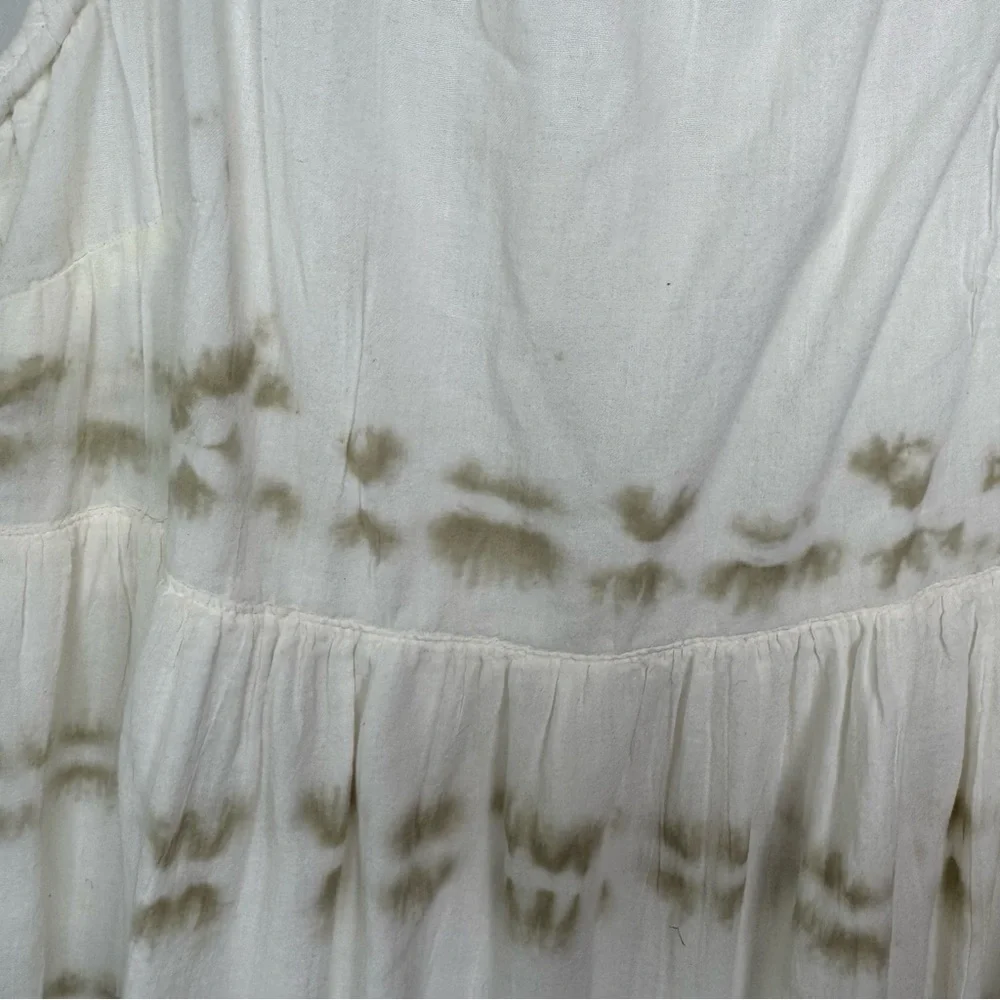 Aerie Tie Dye White Maxi Dress